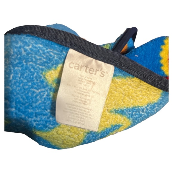 Carter's Prehistoric Pals Toddler Dinosaur Printed Coral Fleece Blanket Minky - Picture 3 of 3